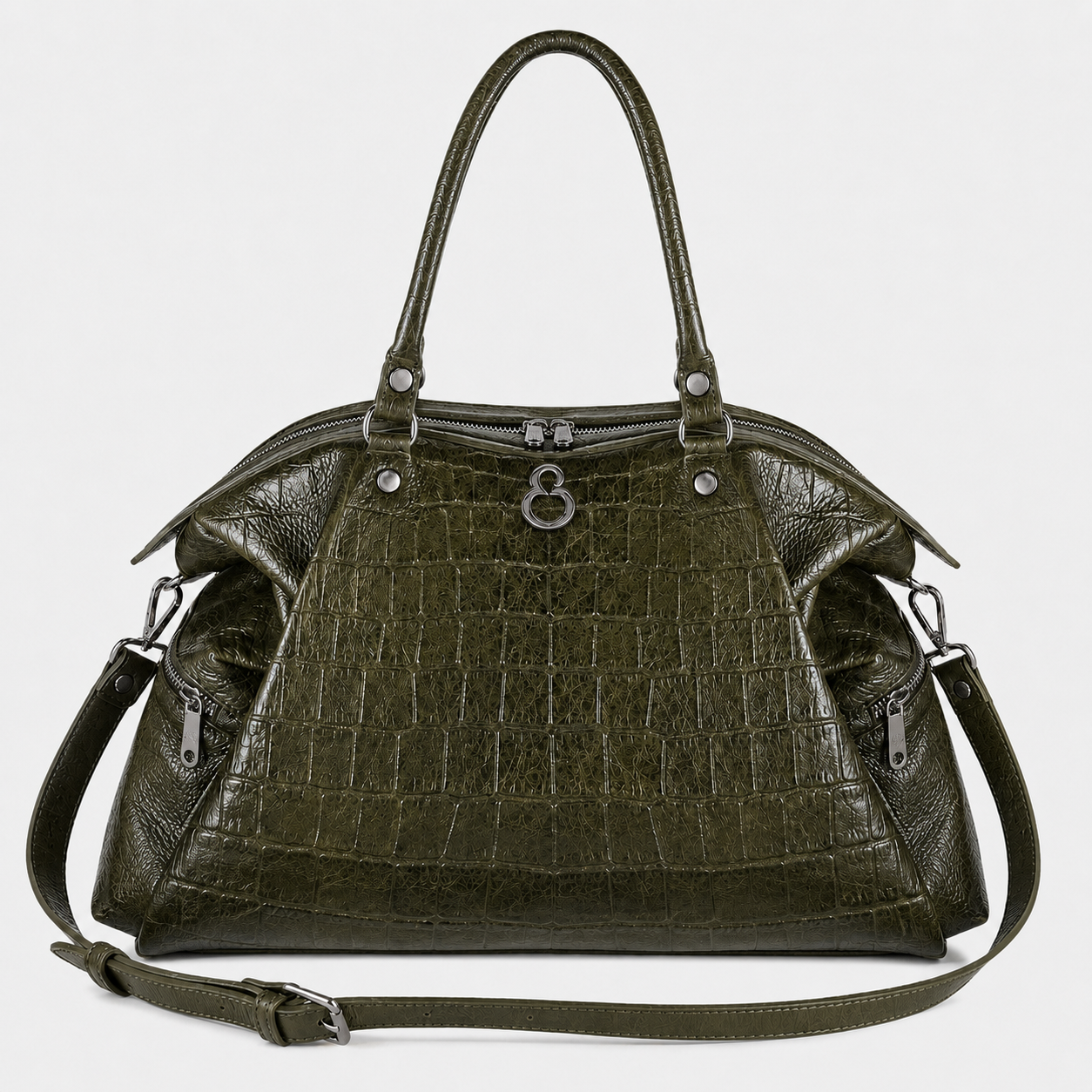 Borsa a Sacca Stella Lyra Cocco stampato Dark