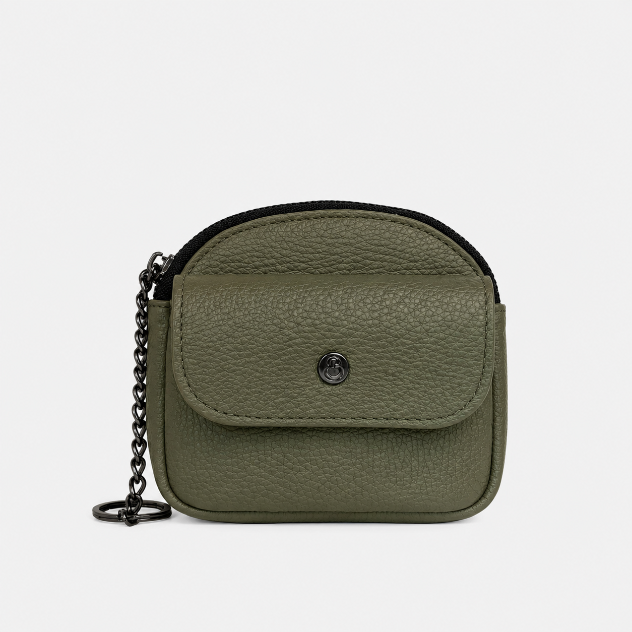 Pocket Oliva Pelle Martellata Dark