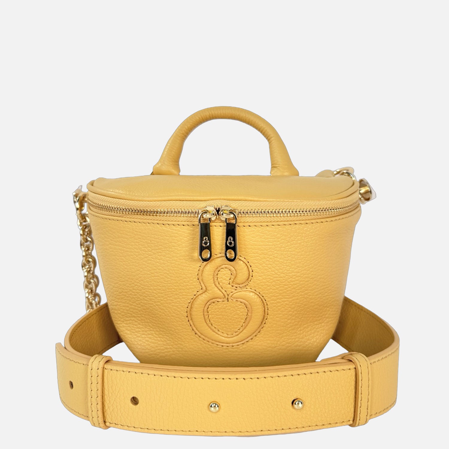 Marsupio Aurora Pelle Martellata Deserto Oro