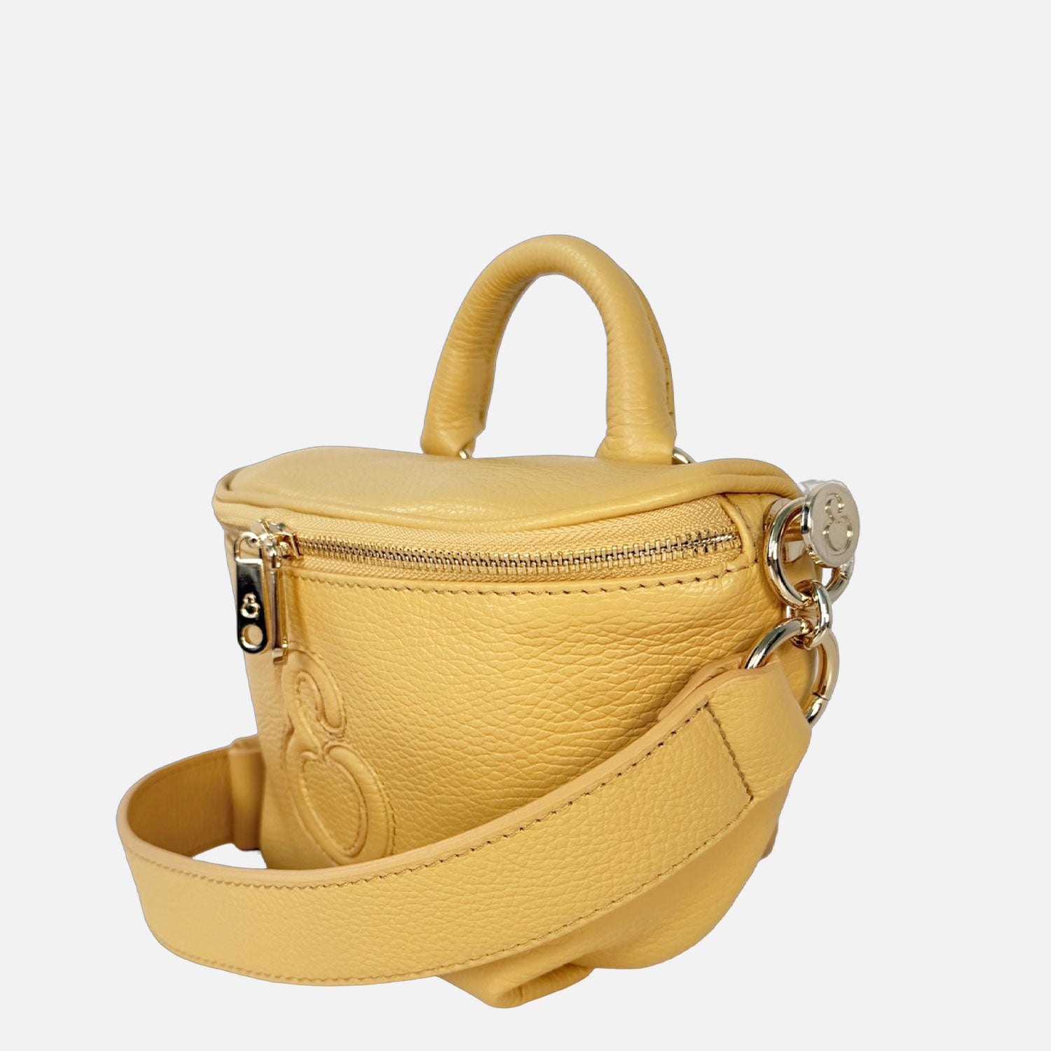 Marsupio Aurora Pelle Martellata Deserto Oro