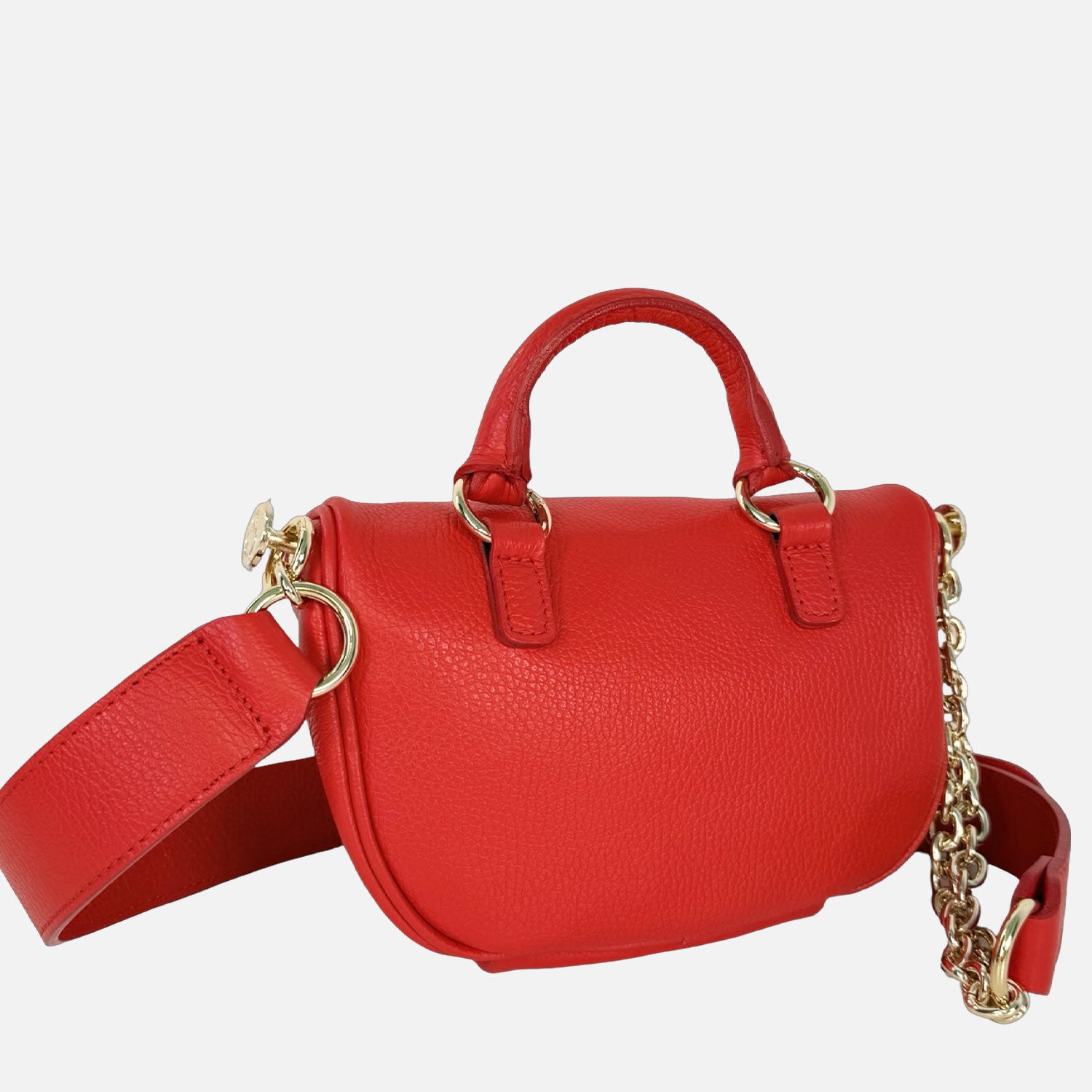 Marsupio Aurora Pelle Martellata Rosso Oro