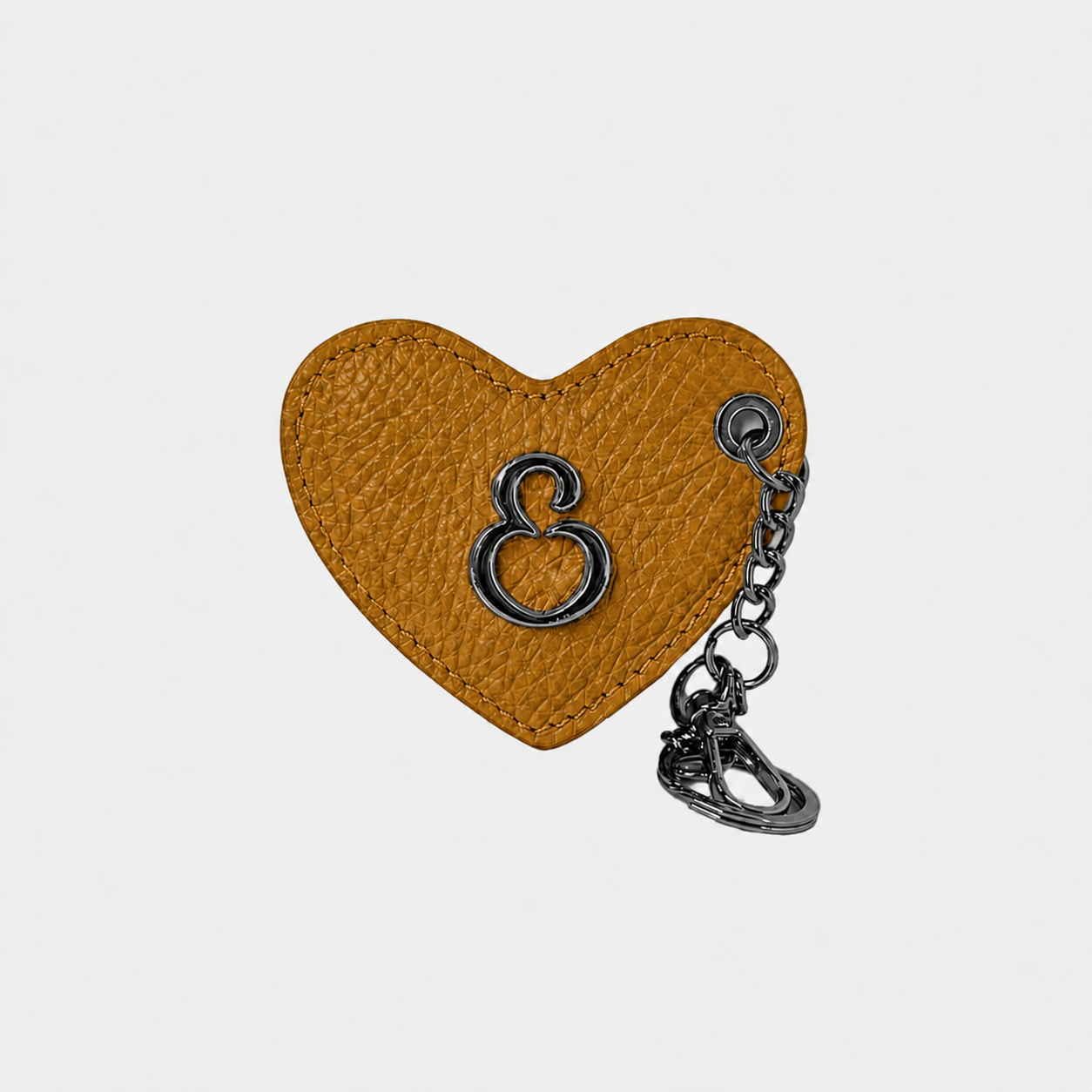 Porta Chiavi Love Curry Pelle Martellata Dark