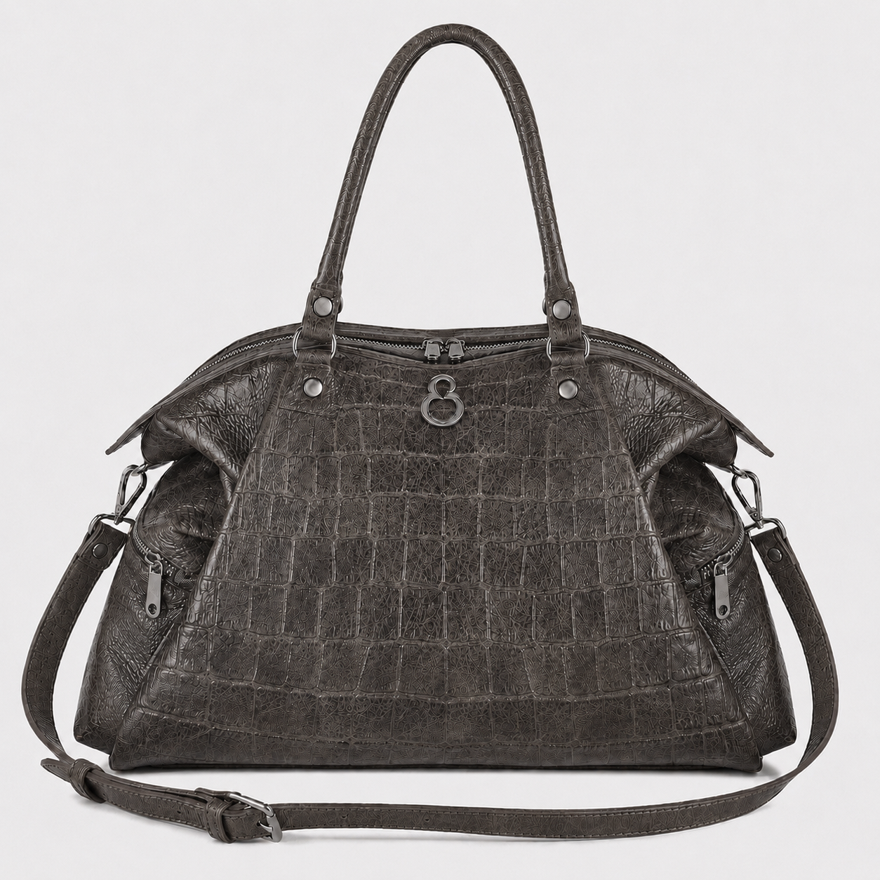 Borsa a Sacca Stella Taurus Cocco stampato Dark