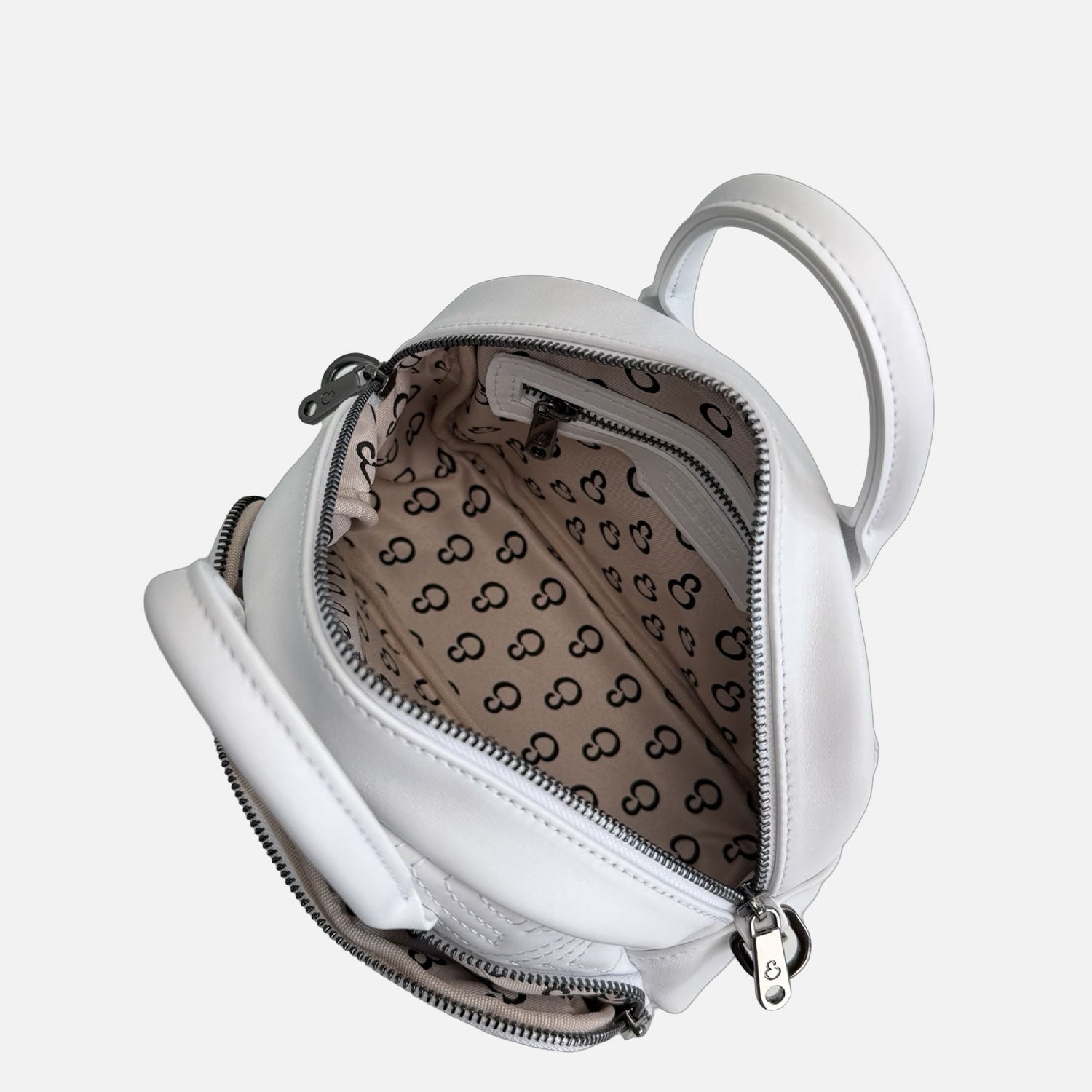 Borsa a spalla Benny Meringa Pelle Liscia Trama geometrica Dark