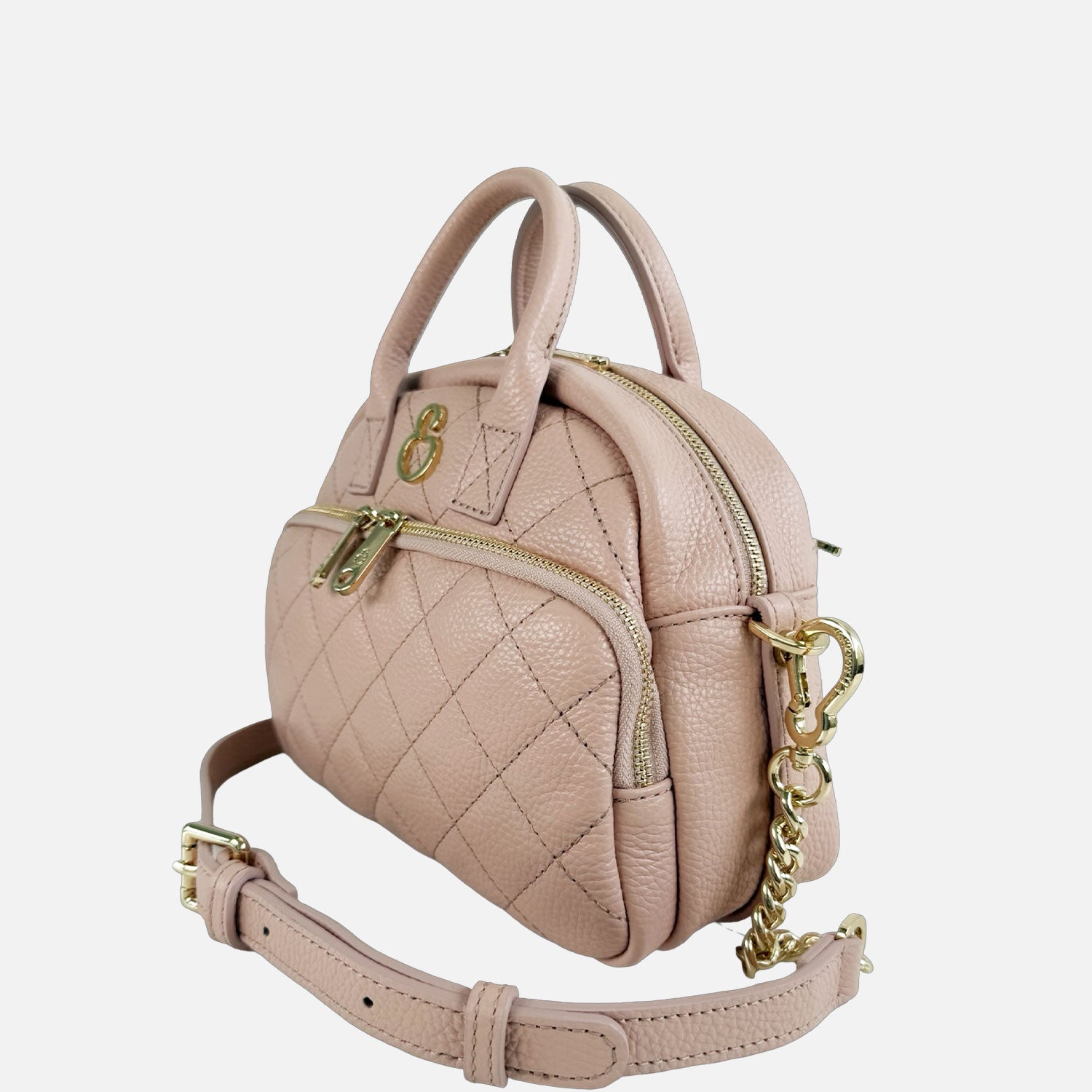 Borsa a spalla Benny Cipria Pelle Martellata Oro