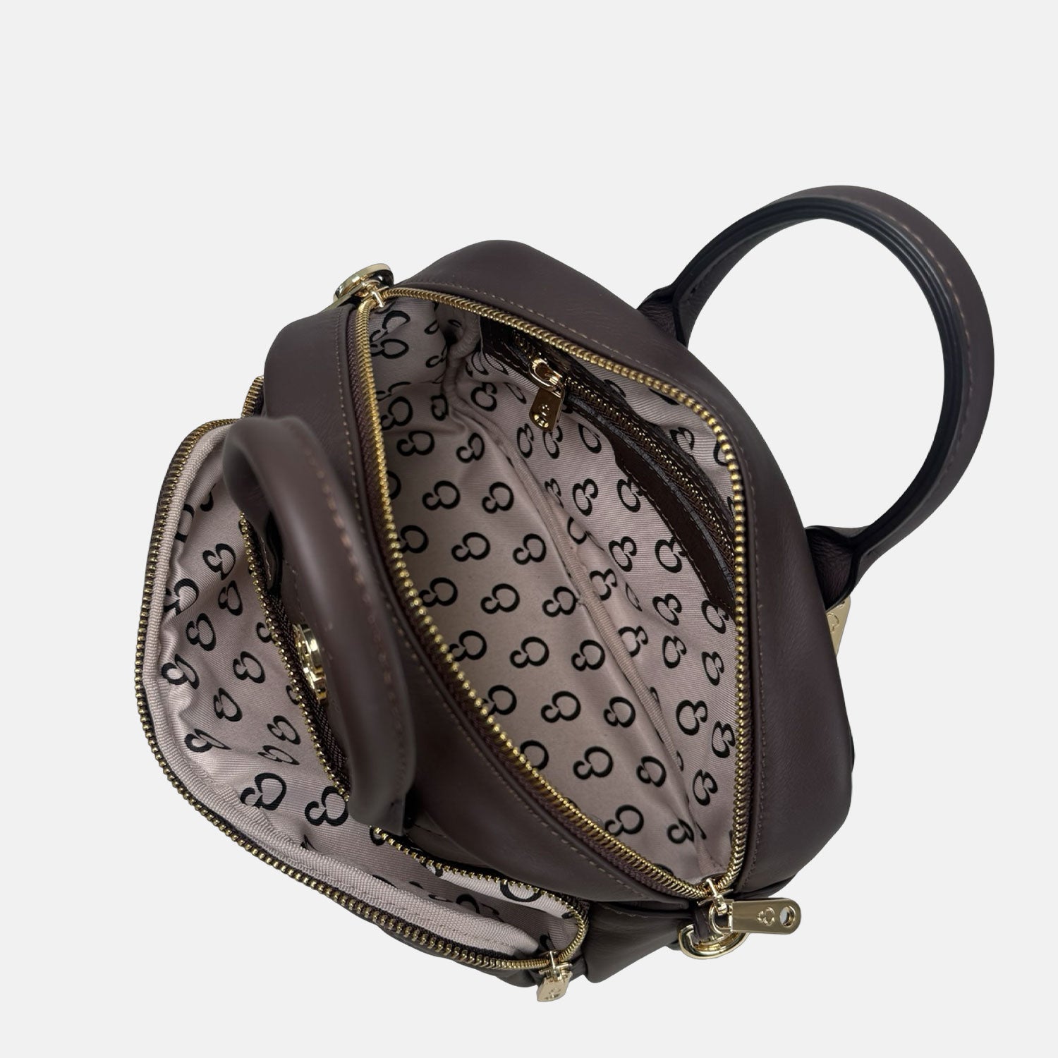 Borsa a mano Benny Cioccolato Savage Pelle Liscia Matelassé Oro
