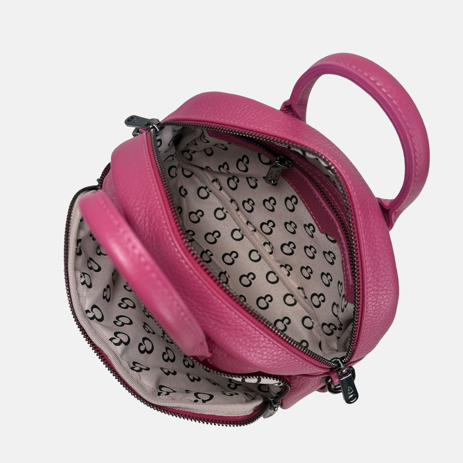 Borsa a mano Benny Lampone Pelle Martellata Dark