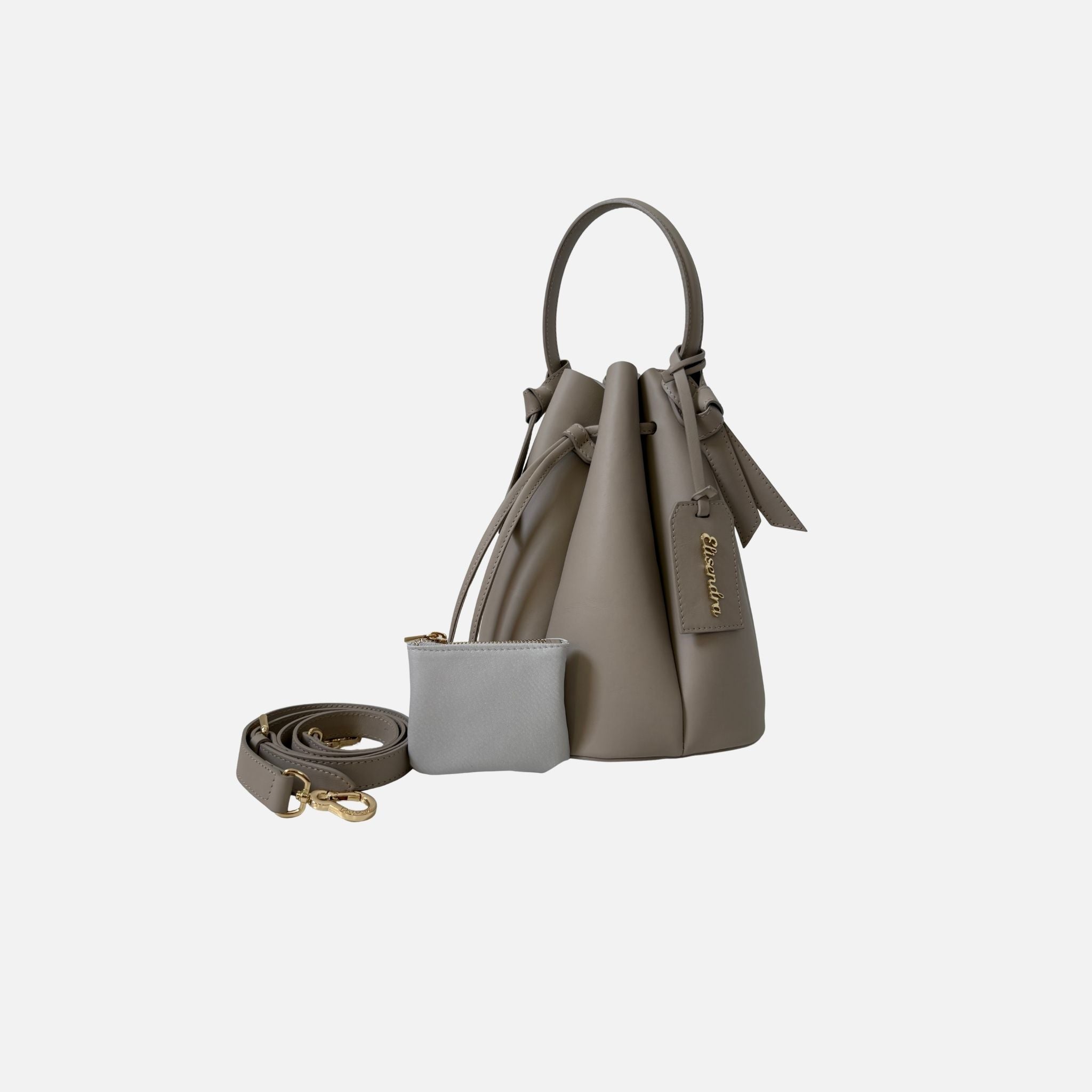 Borsa a mano Balloon Cosmik Latte Pelle Liscia Oro SPEDIZIONE DAL 13/07