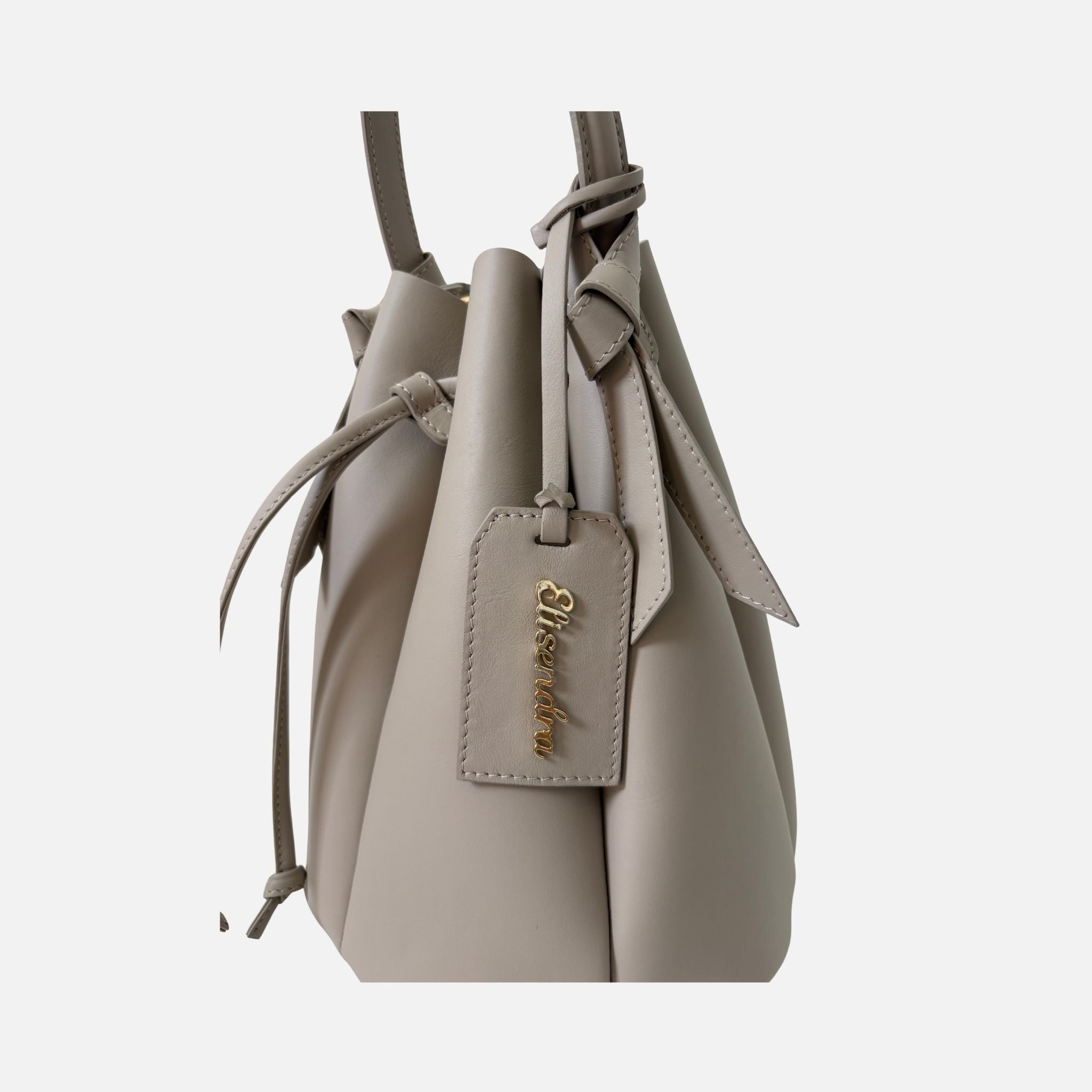 Borsa a mano Balloon Cosmik Latte Pelle Liscia Oro SPEDIZIONE DAL 13/07