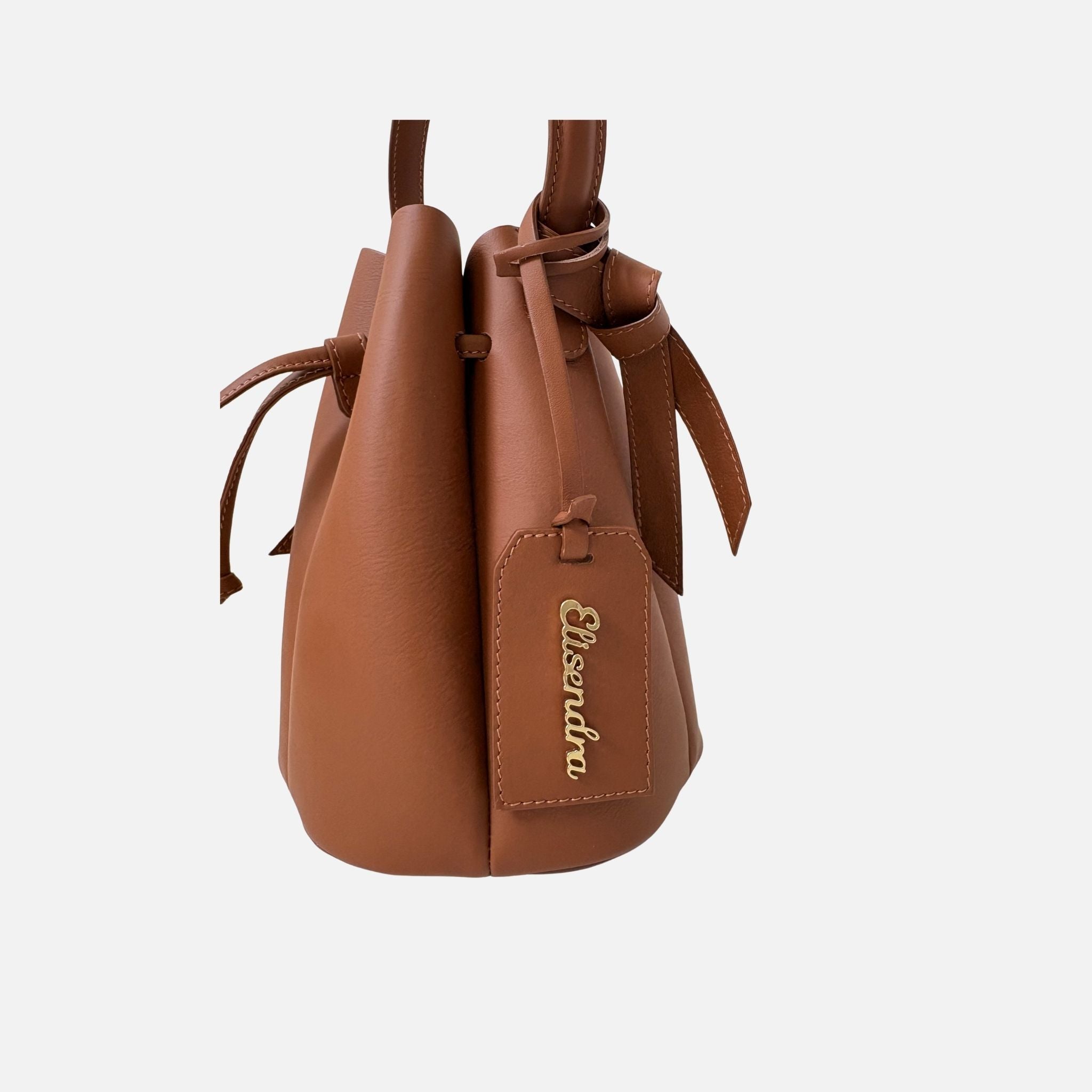 Borsa a mano Mini Balloon Natural Pelle Liscia Oro SPEDIZIONE DAL 13/07