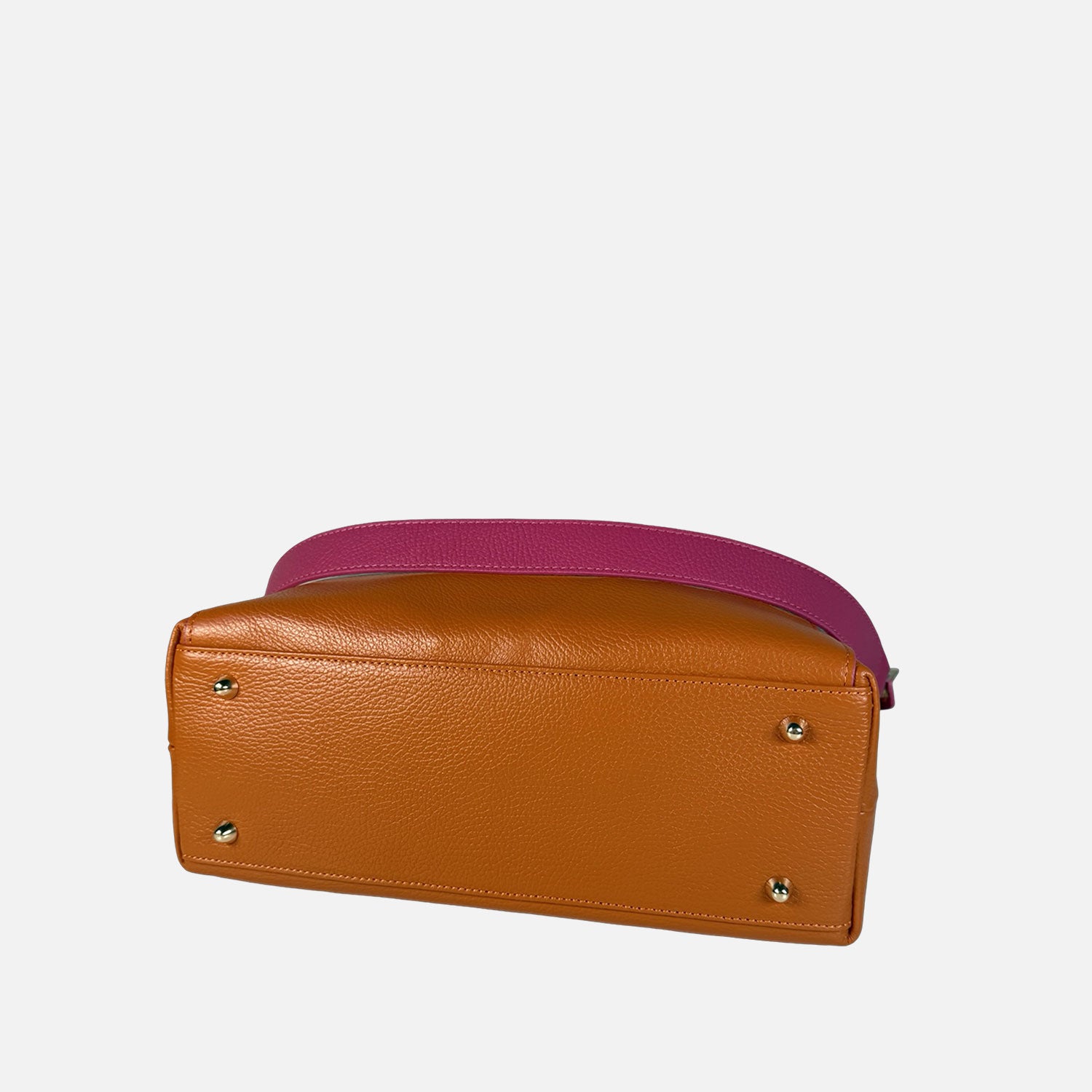 Borsa a mano City Zucca Pelle Martellata Oro