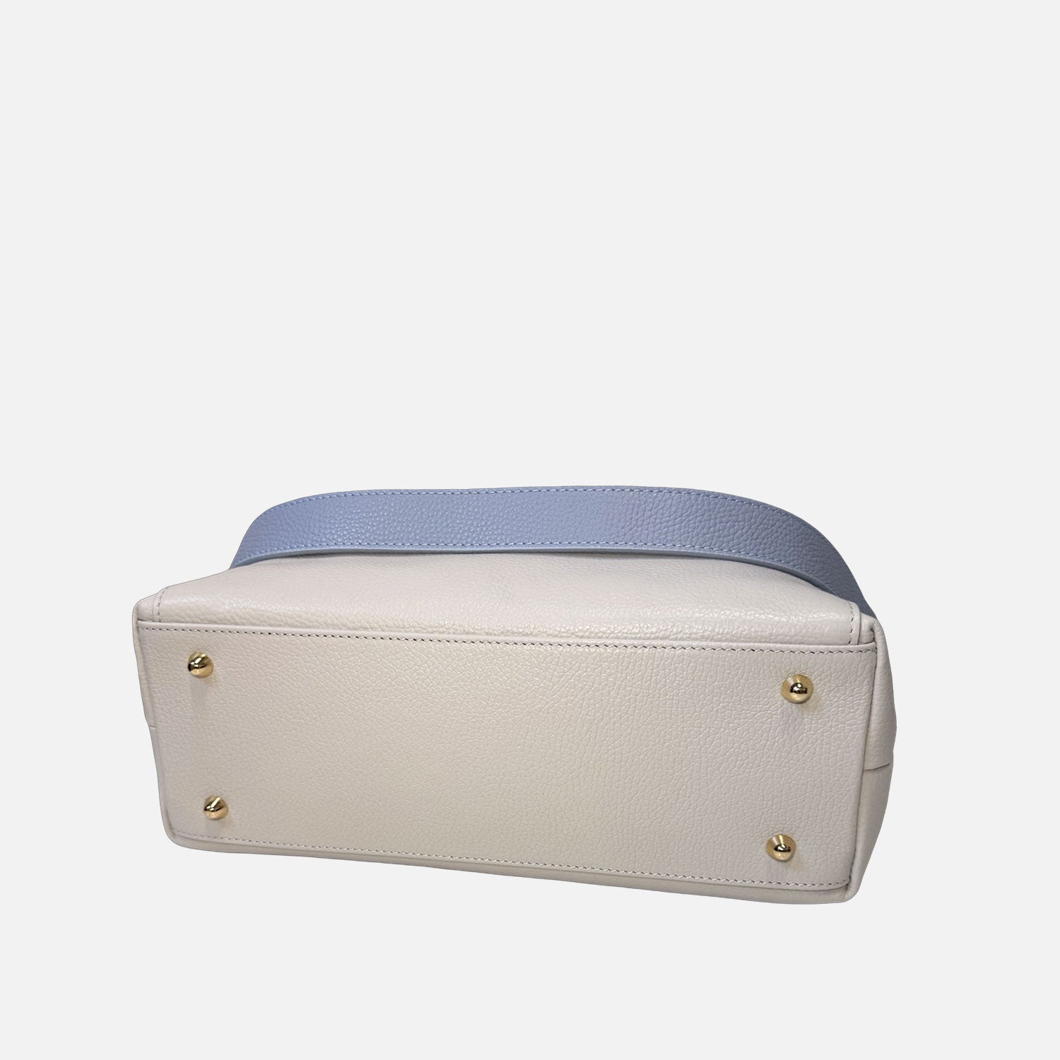 Borsa a mano City Ghiaccio Pelle Martellata Oro