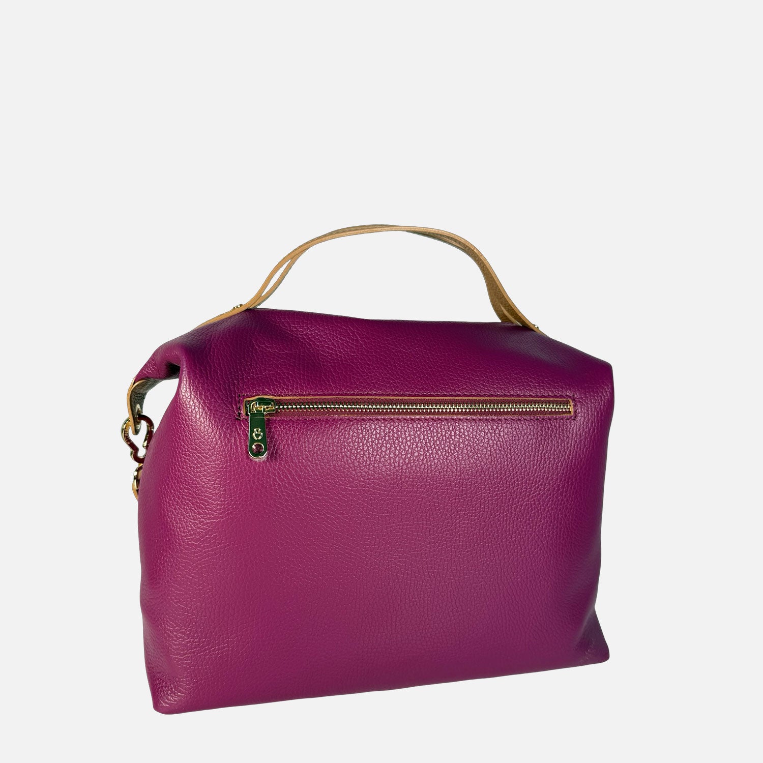 Borsa a mano City Berry Pelle Martellata Oro