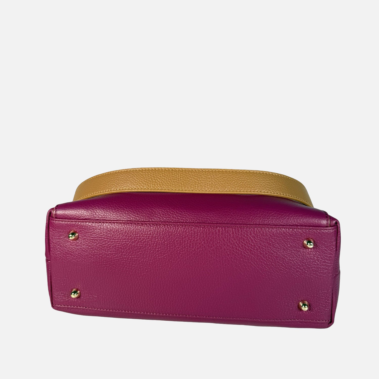 Borsa a mano City Berry Pelle Martellata Oro