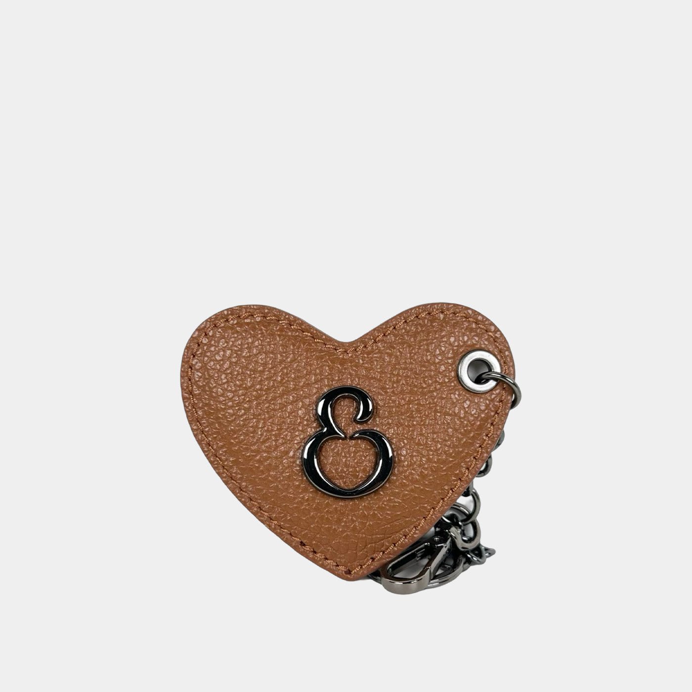 Porta Chiavi Love Caramel Pelle Martellata Dark - Elisendra®