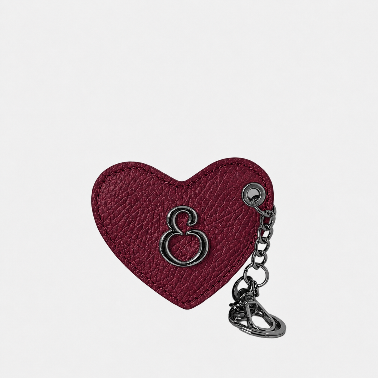 Porta Chiavi Love Amarena Pelle Martellata Dark