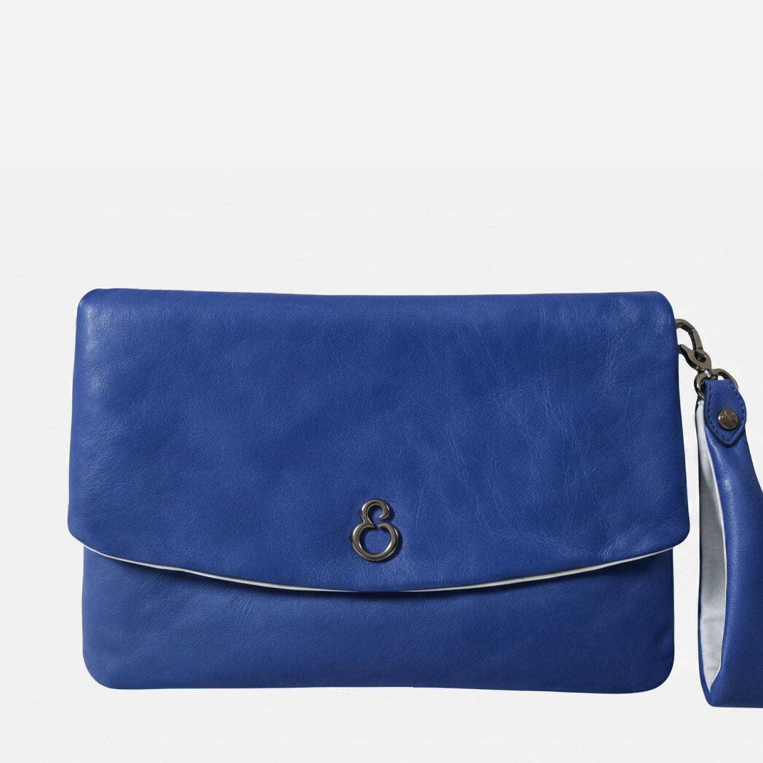 Borsa a mano Giselle Blu elettrico Nappa Vitello Dark SPEDIZIONE DAL 19/03