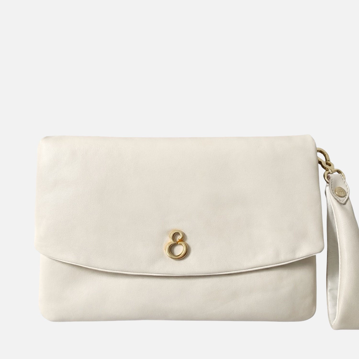 Borsa a mano Giselle Panna Nappa Vitello Oro SPEDIZIONE DAL 19/03