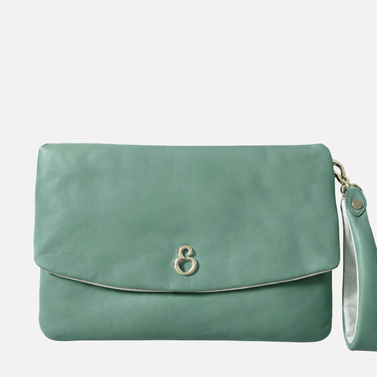 Borsa a mano Giselle Salvia Nappa Vitello Oro SPEDIZIONE DAL 19/03