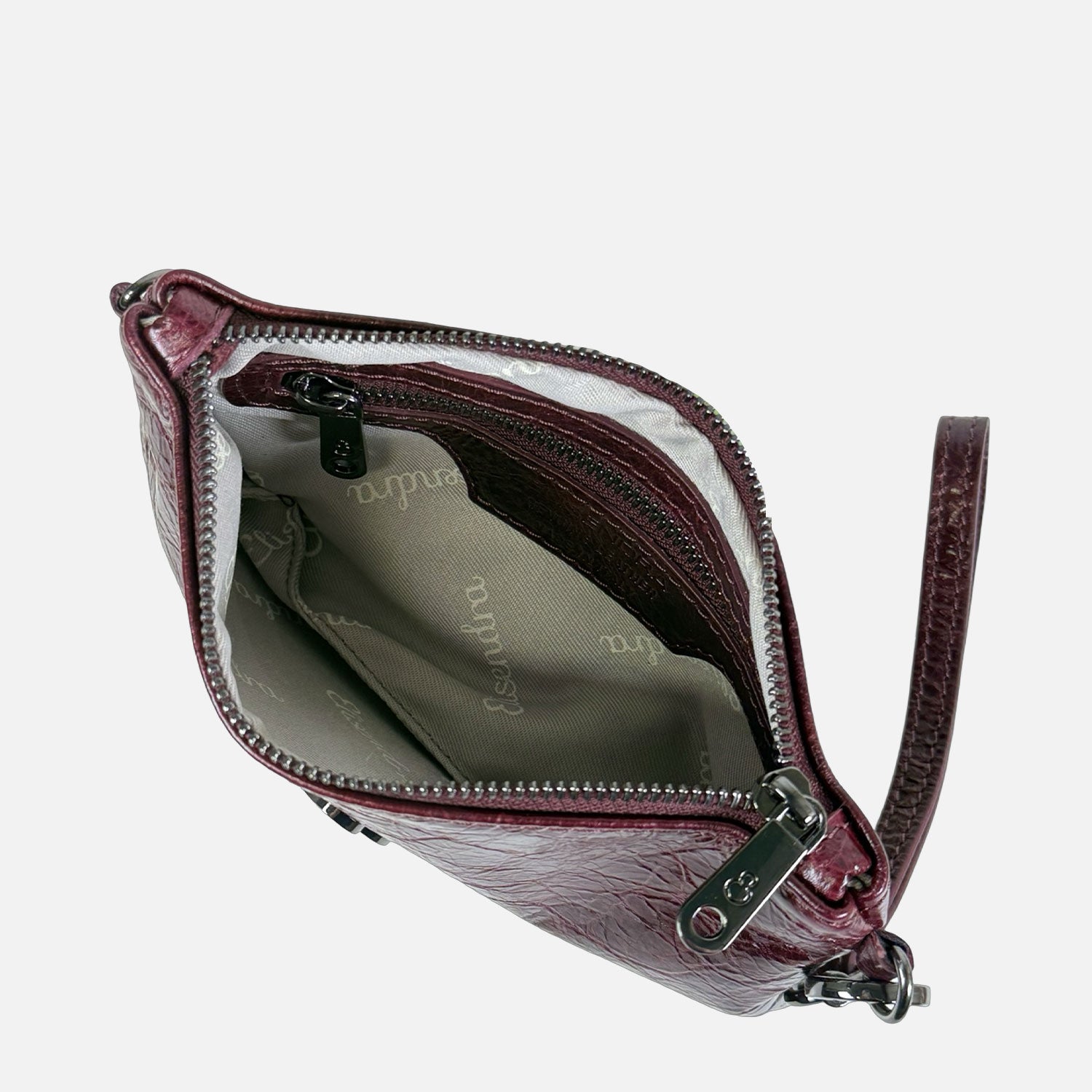 Borsa a mano Mini Grace Rubino Pelle Vintage Dark SPEDIZIONE DAL 04/12