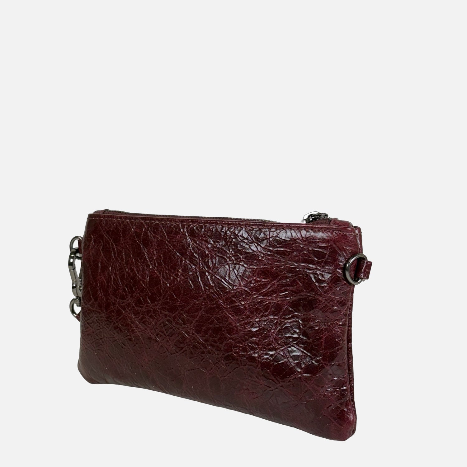 Borsa a mano Mini Grace Rubino Pelle Vintage Dark SPEDIZIONE DAL 04/12