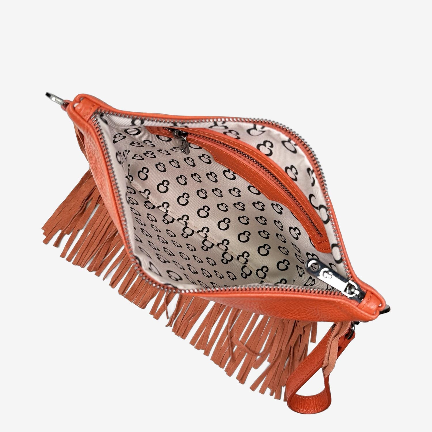 Borsa a mano Grazia Rodeo Sunset Pelle Martellata e Suede Dark