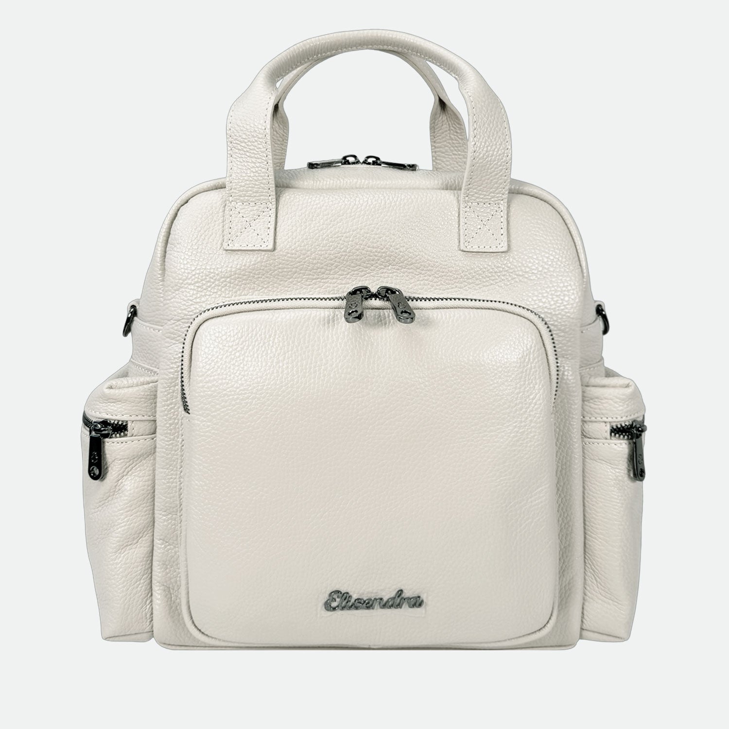 Zaino Kenya Burro Pelle Martellata Dark