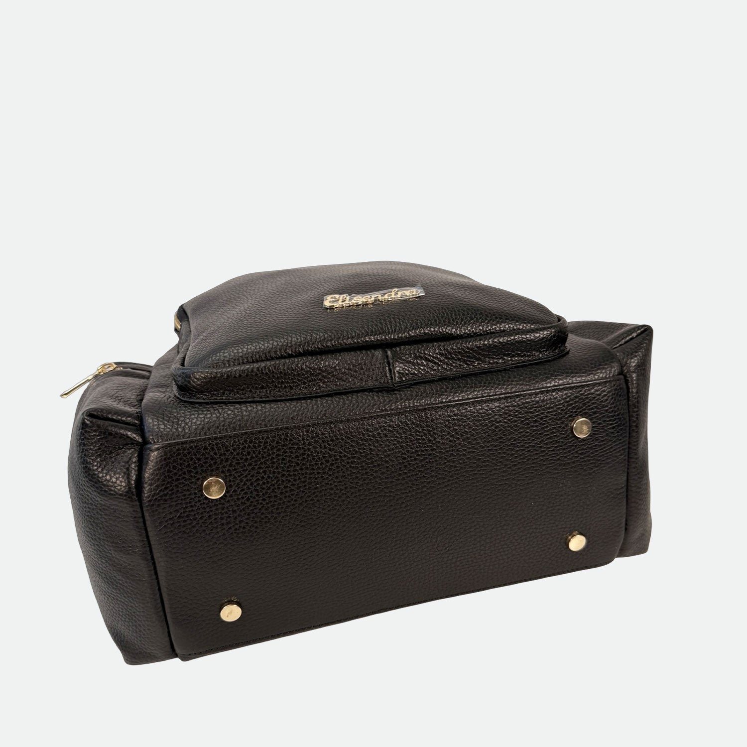 Zaino Kenya Nero Pelle Martellata Oro