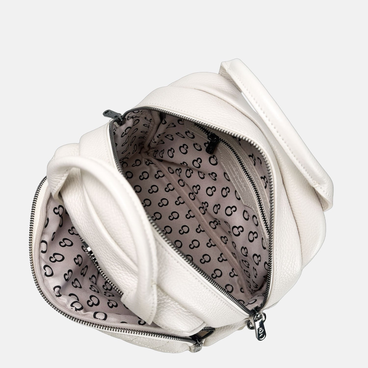 Borsa a mano Megane Matellassè Martellata Burro Pelle Martellata Dark