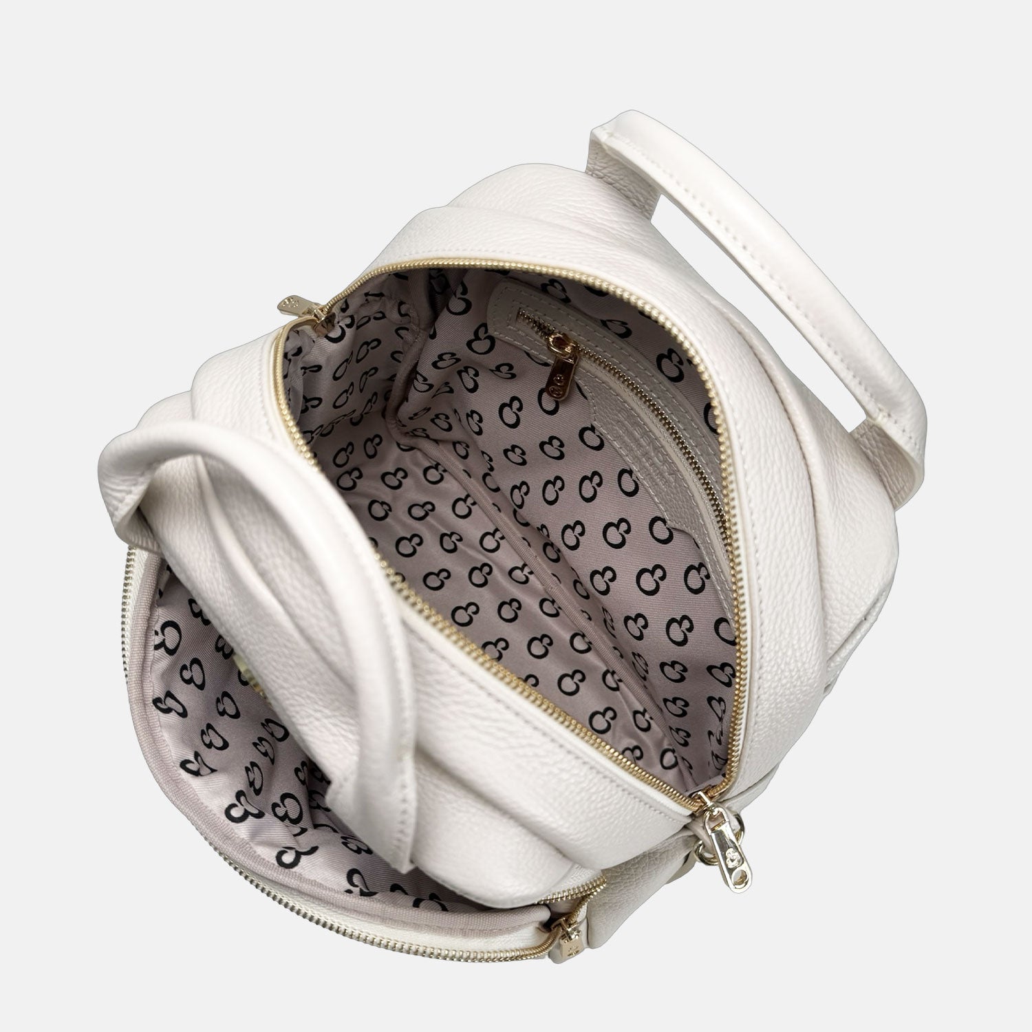 Borsa a mano Megane Matellassè Martellata Burro Pelle Martellata Oro