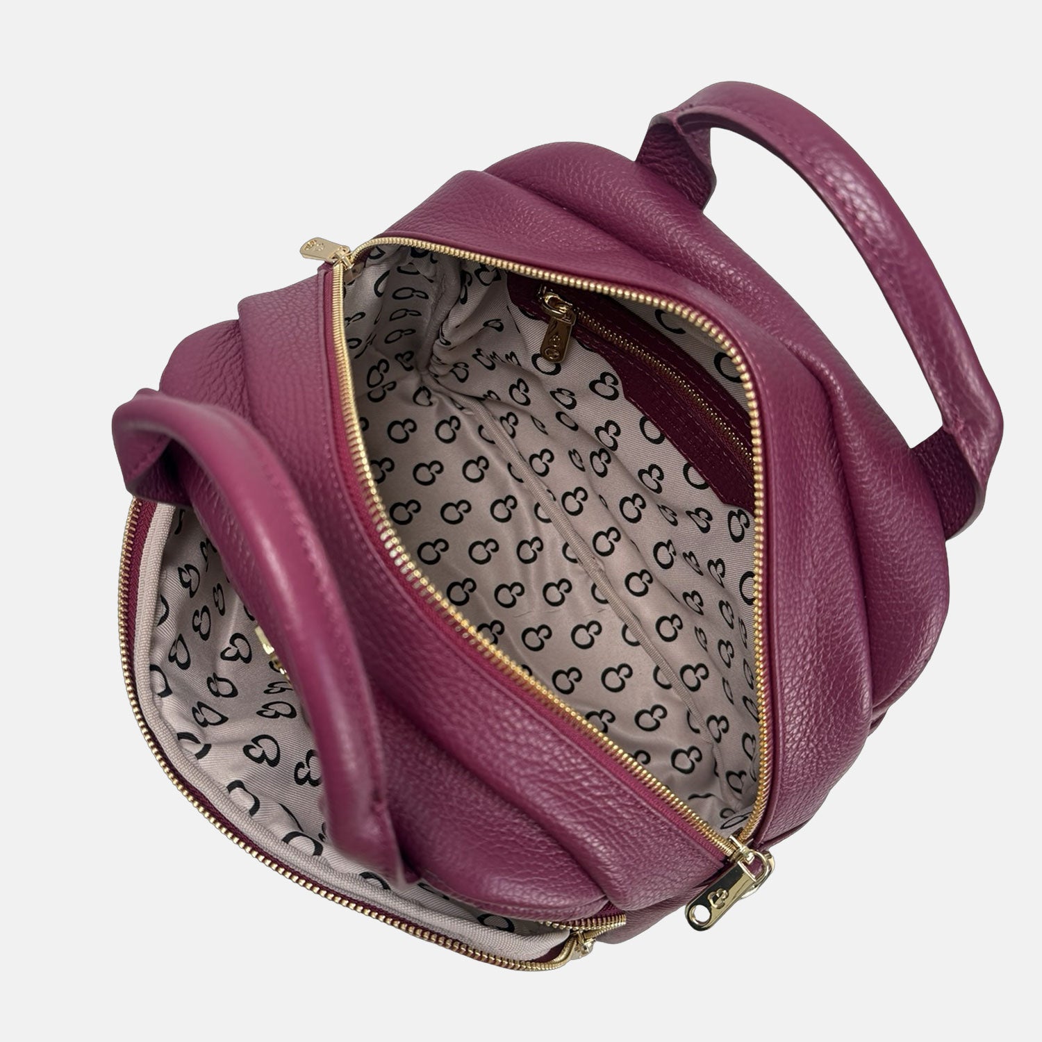 Borsa a mano Megane Matellassè Martellata Uva Pelle Martellata Oro