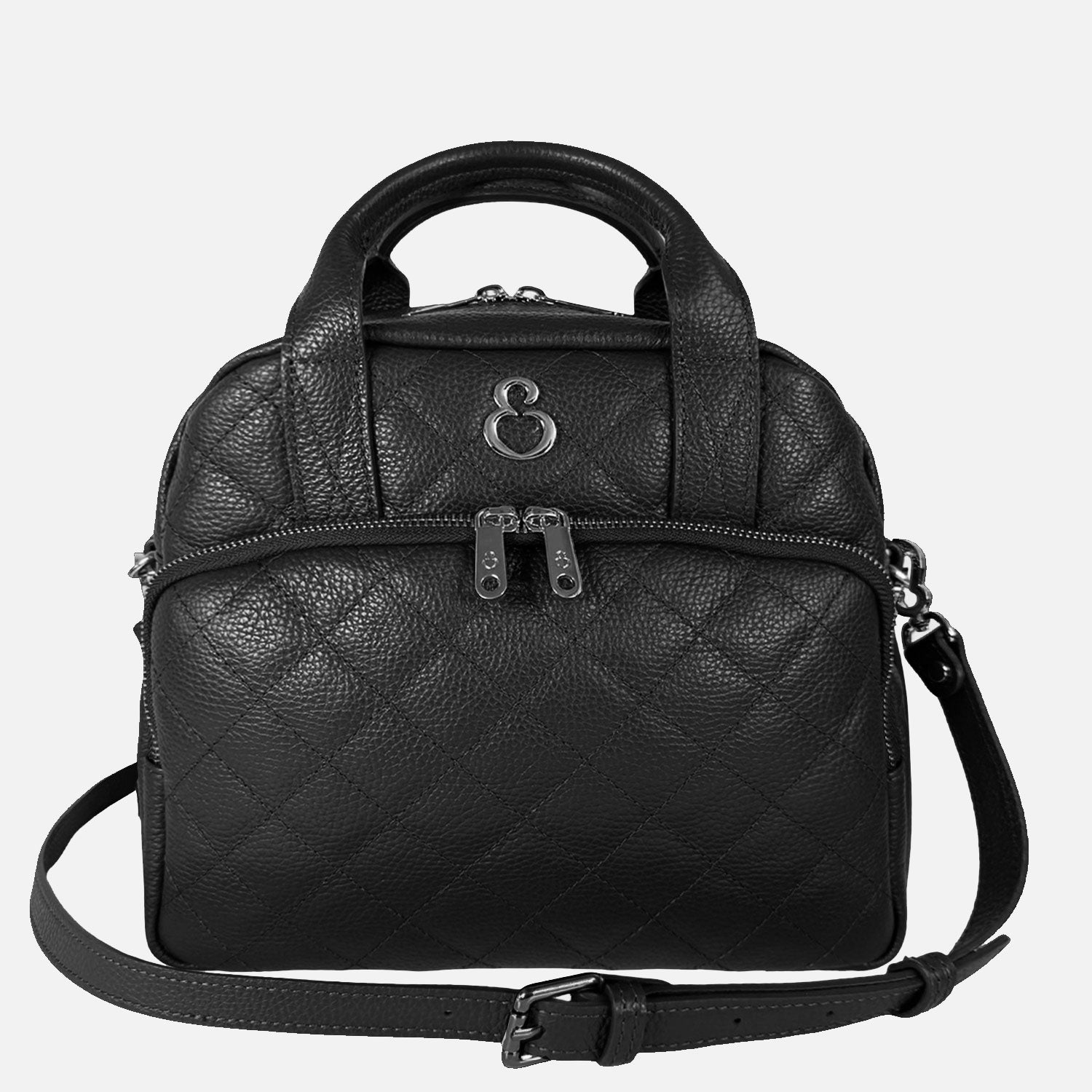 Borsa a mano Megane Matellassè Martellata Nera Pelle Martellata Dark SPEDIZIONE DAL 13/03