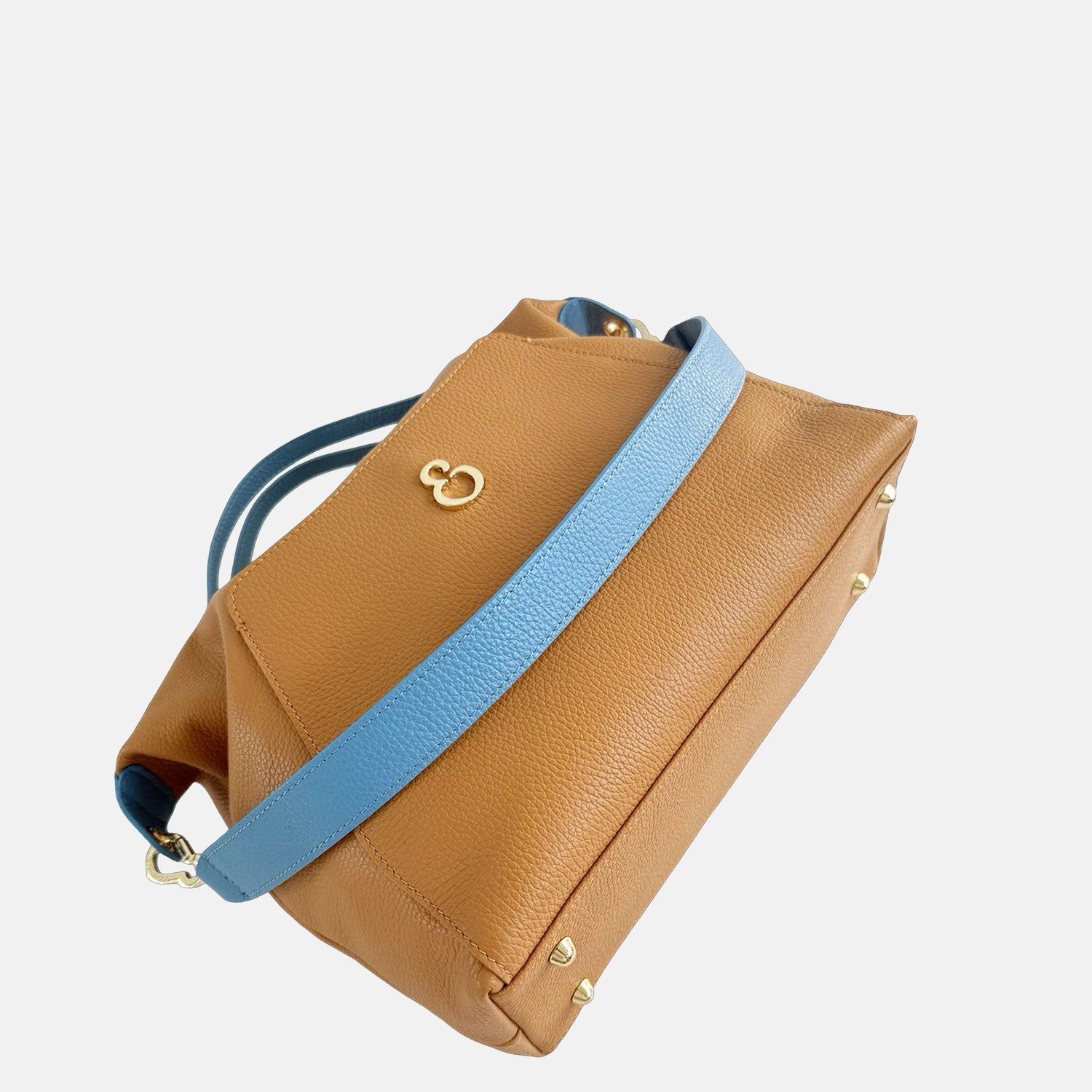 Borsa a mano City Ambra Pelle Martellata Oro