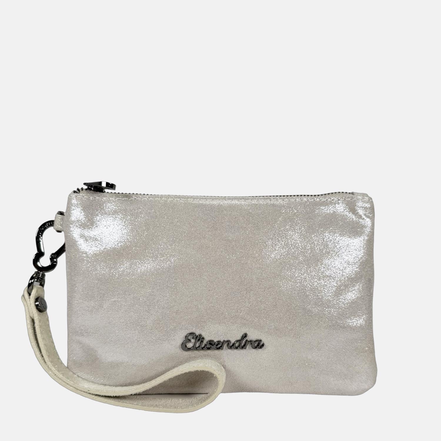 Borsa a mano Mini-Case Belle Pelle Camoscio Brillante Dark