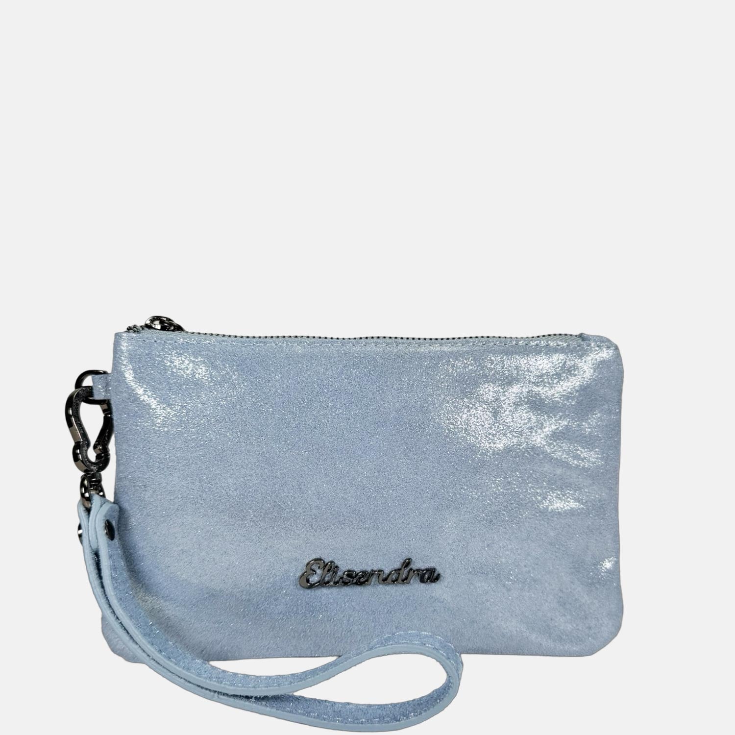 Borsa a mano Mini-Case Jasmine Pelle Camoscio Brillante Dark