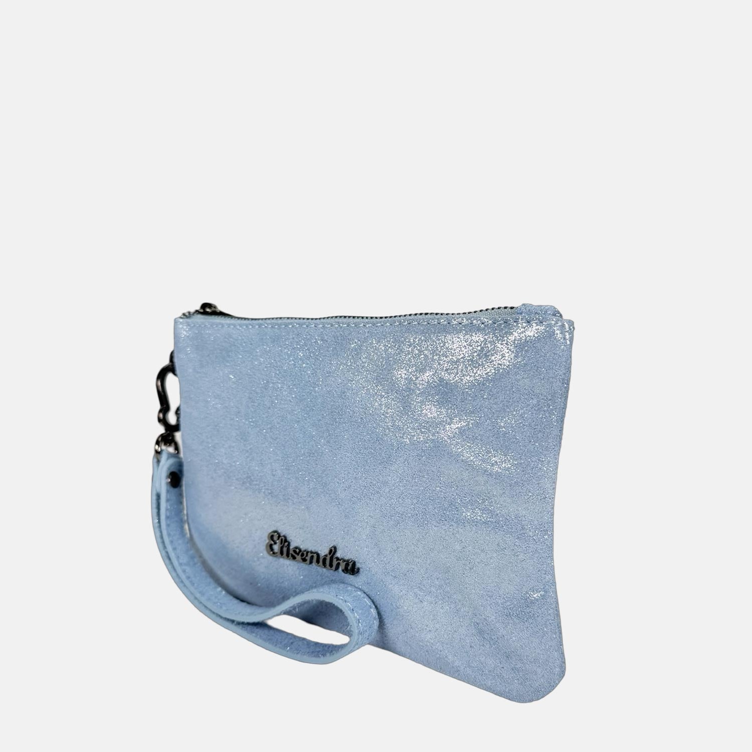 Borsa a mano Mini-Case Jasmine Pelle Camoscio Brillante Dark