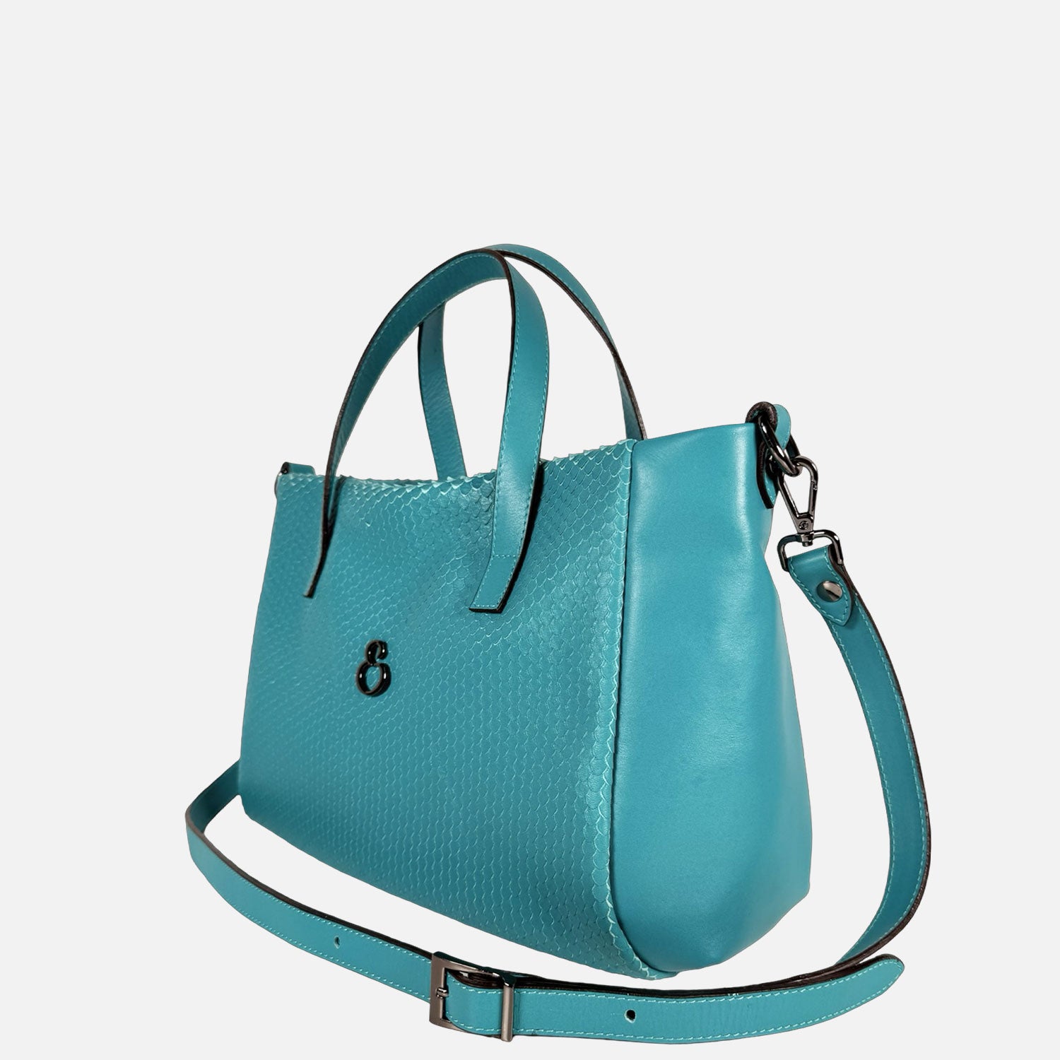 Borsa a mano Novella Anaconda Stampata Tiffany Dark