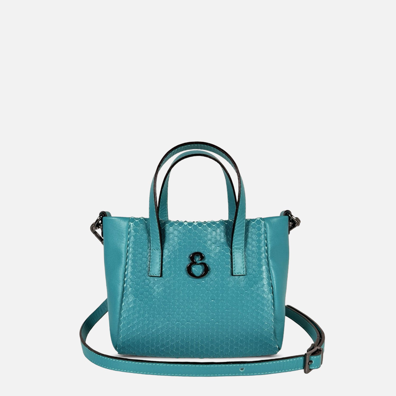 Borsa a mano Novella Mini Anaconda Stampata Tiffany Dark