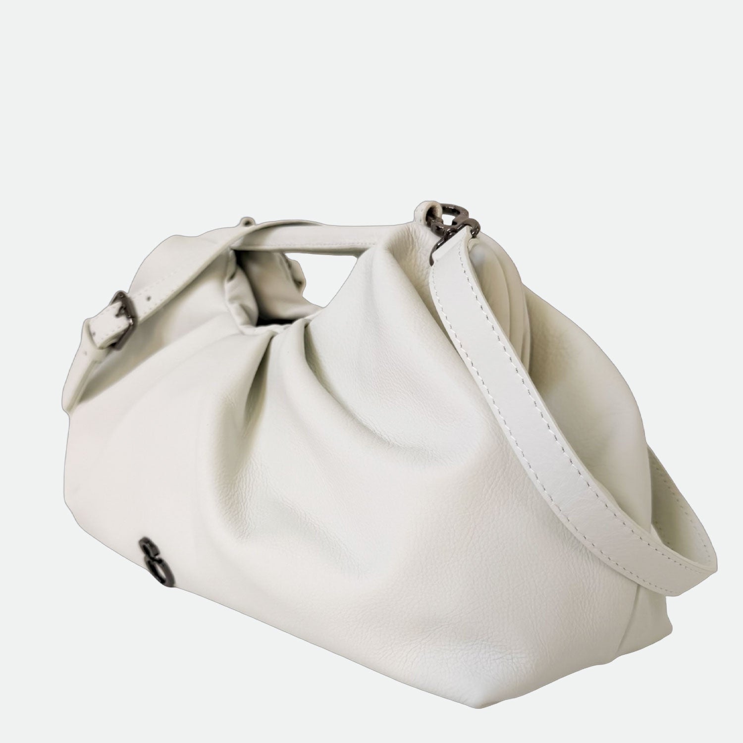 Maxi Clutch Nuvola Quarzo Pelle Liscia Vitello Dark SPEDIZIONE DAL 06/05