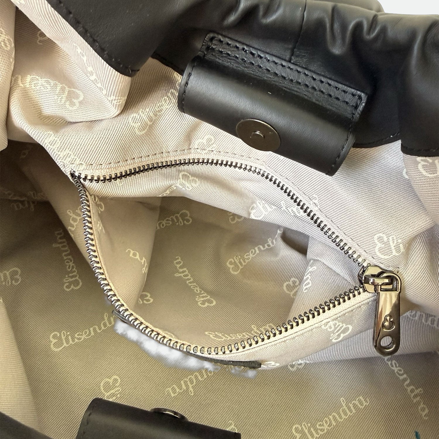 Maxi Clutch Nuvola Black Pelle Liscia Vitello Dark SPEDIZIONE DAL 06/05 - Elisendra®