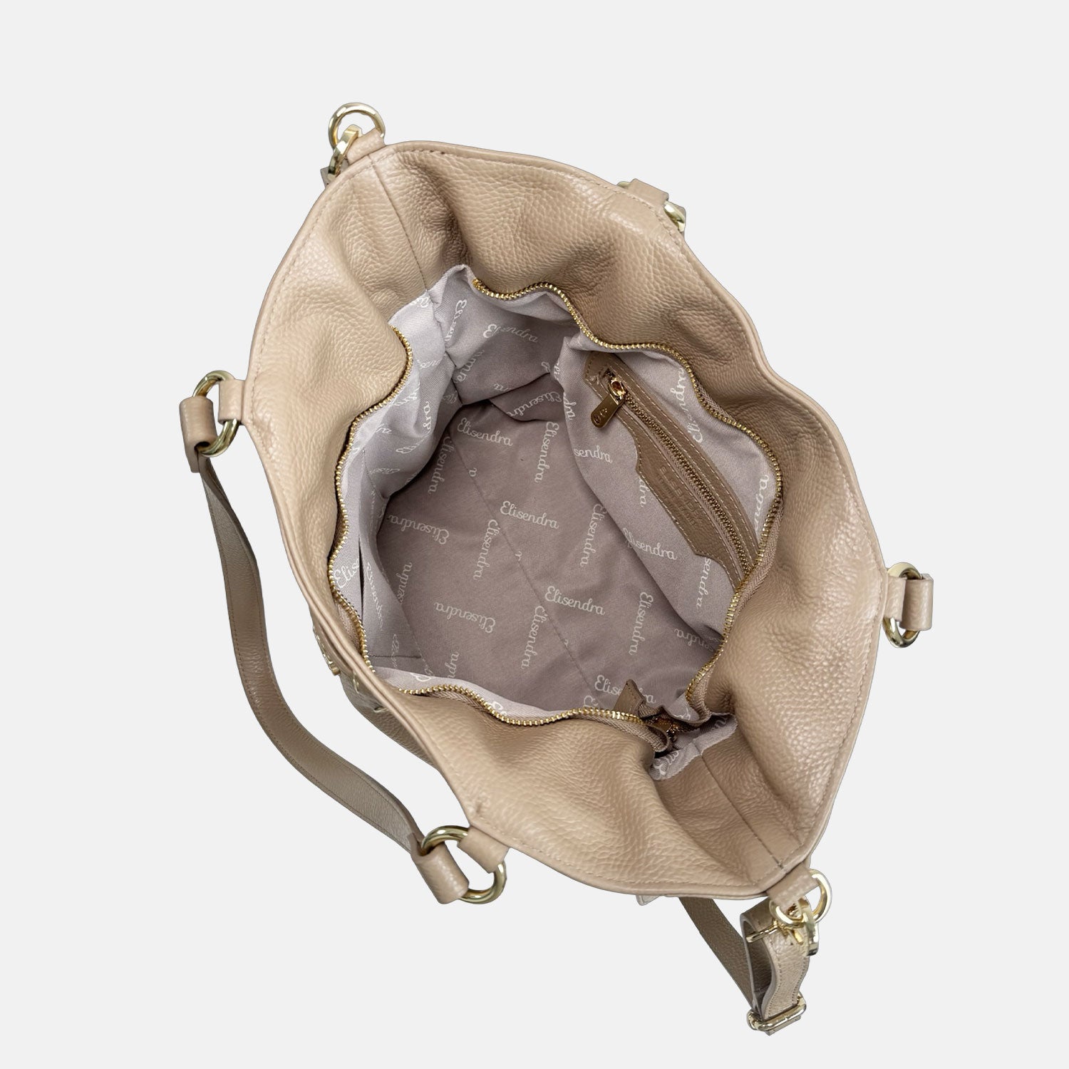 Borsa a spalla Pandora Vanilla Pelle Martellata Oro