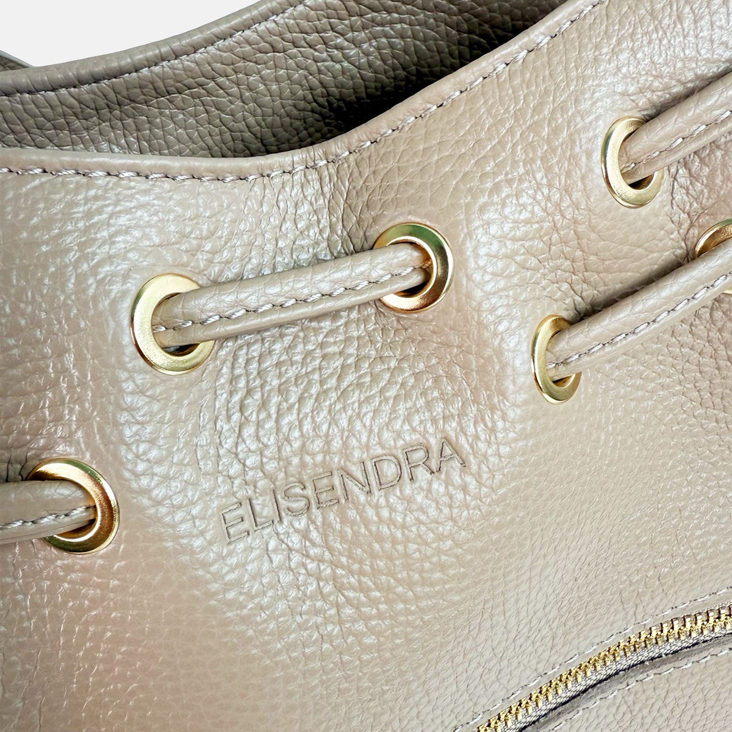 Borsa a spalla Pandora Vanilla Pelle Martellata Oro