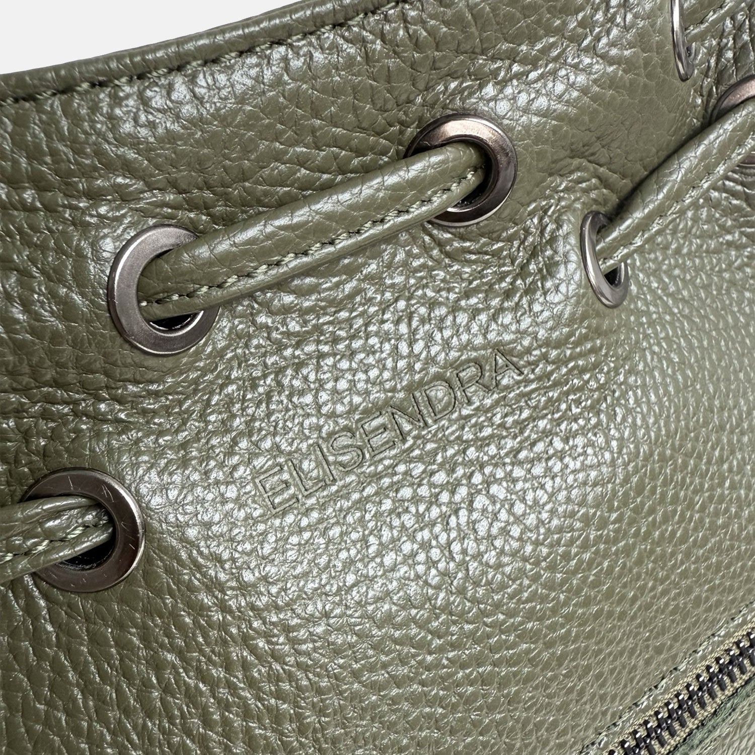 Borsa a spalla Pandora Bosco Pelle Martellata Dark