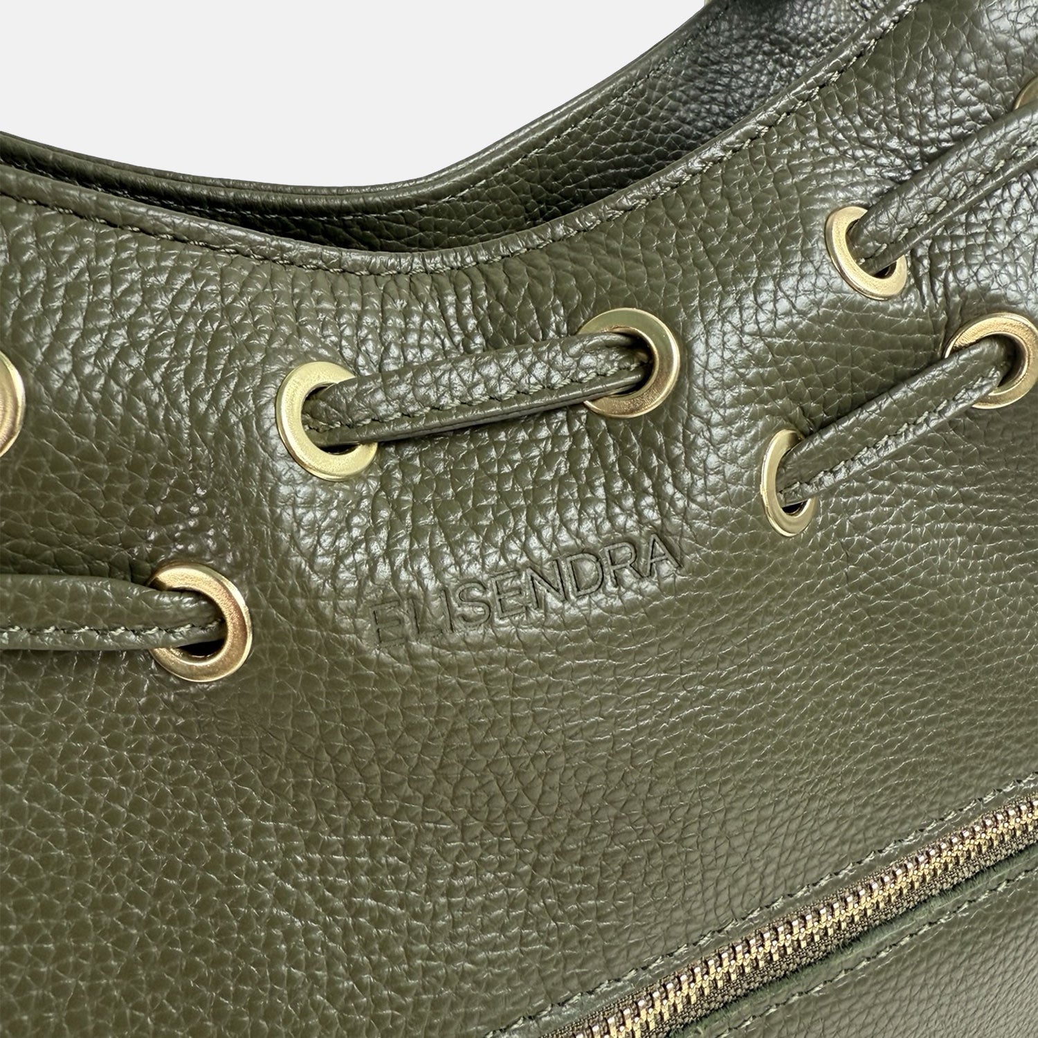 Borsa a spalla Pandora Bosco Pelle Martellata Oro