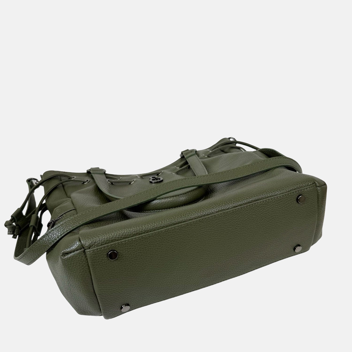 Borsa a spalla Pandora Bosco Pelle Martellata Dark