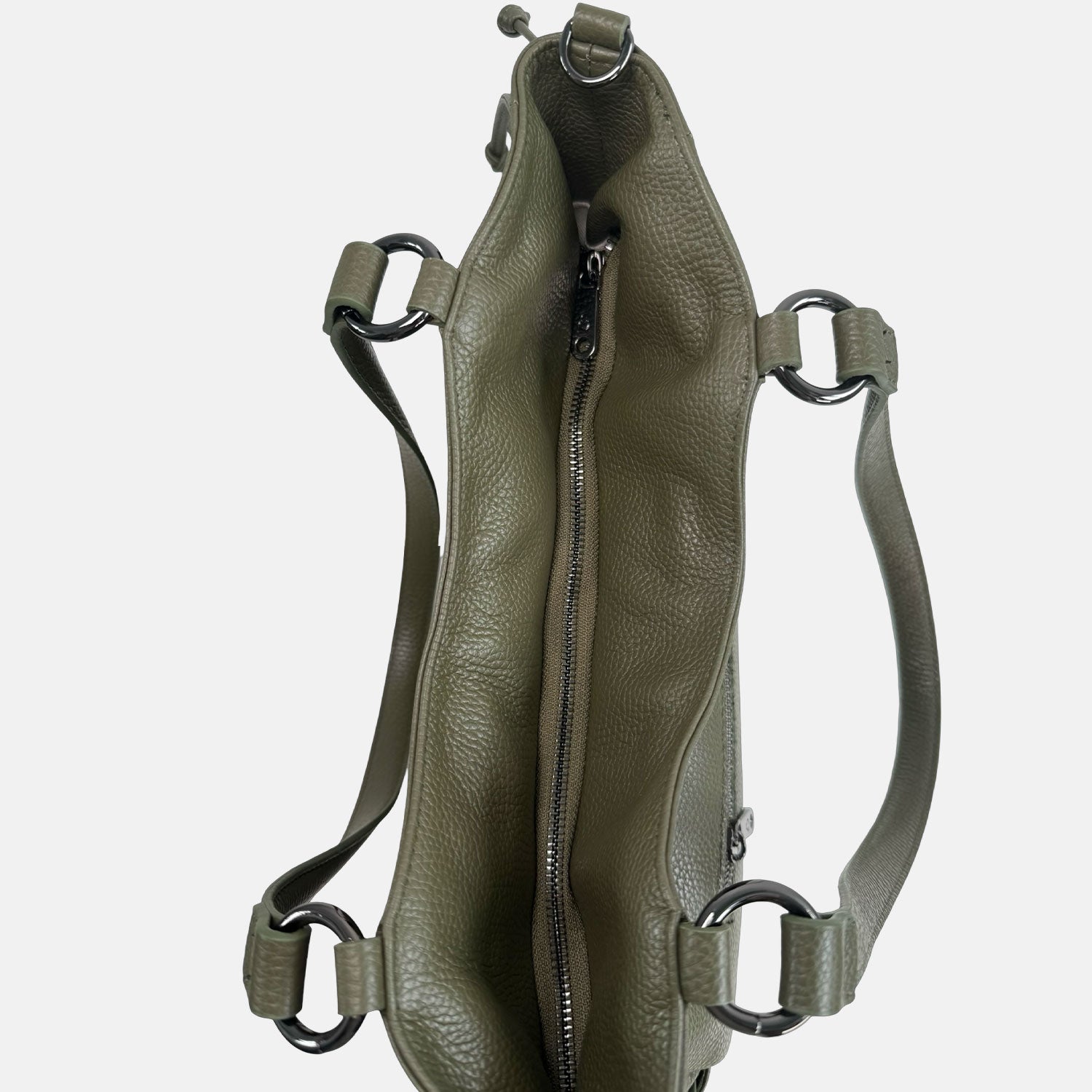 Borsa a spalla Pandora Bosco Pelle Martellata Dark