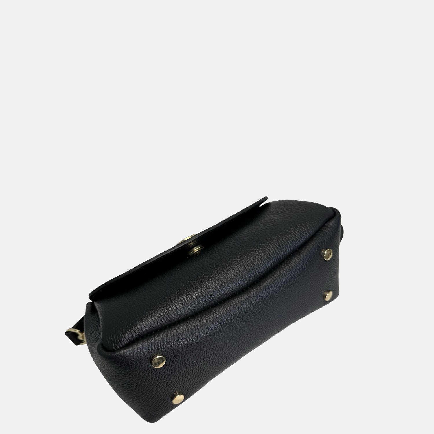 Borsa a spalla Candy Liquirizia Pelle Martellata Oro