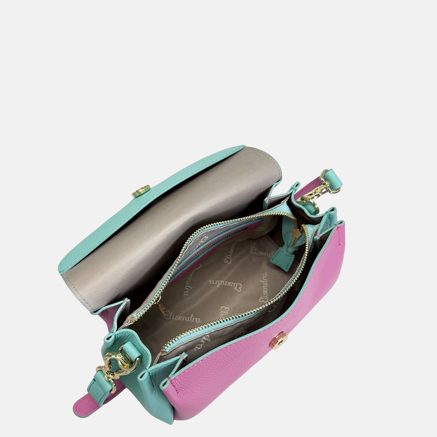 Borsa a spalla Candy Bubble Pelle Martellata Oro