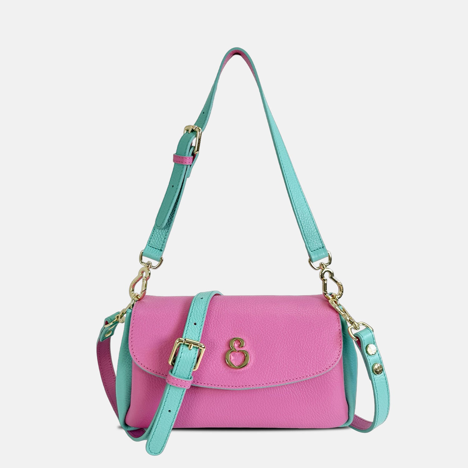 Borsa a spalla Candy Bubble Pelle Martellata Oro