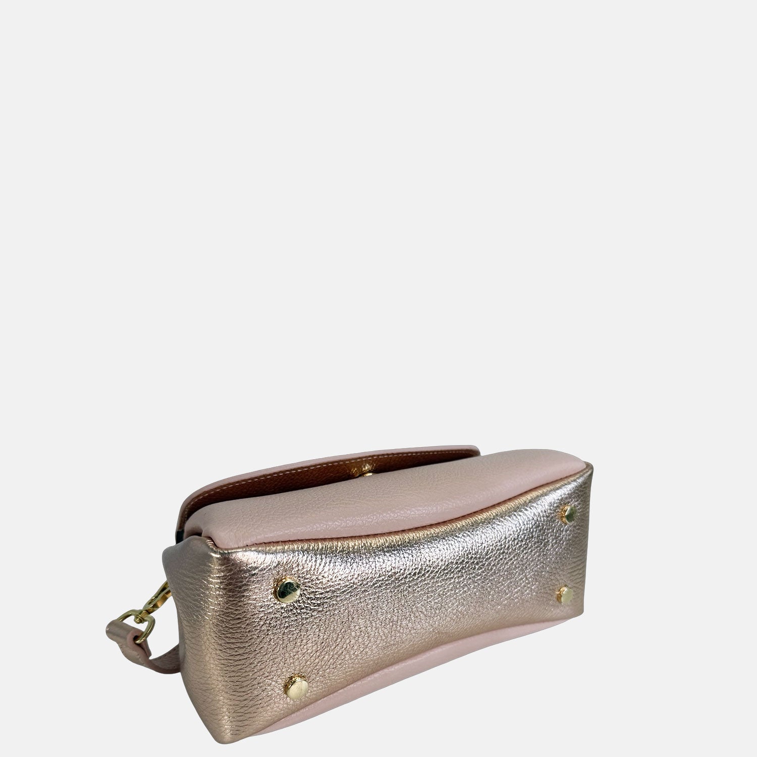 Borsa a spalla Candy Glam Pelle Martellata Oro